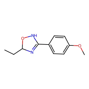 5-Ethyl-3-(4-methoxyphenyl)-2,5-dihydro-1,2,4-oxadiazole structure