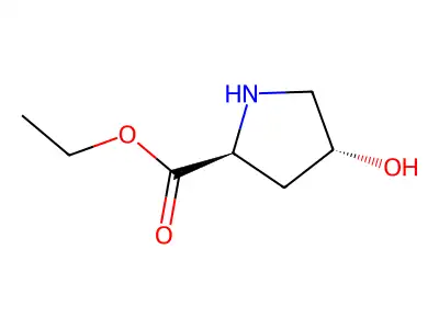 Ethyl 4-hydroxypyrrolidine-2-carboxylate structure