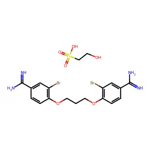 Dibromopropamidine isethionate structure