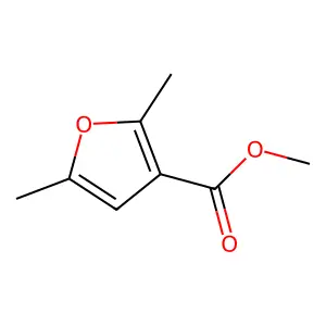 3-Furancarboxylic acid, 2,5-dimethyl-, methyl ester structure