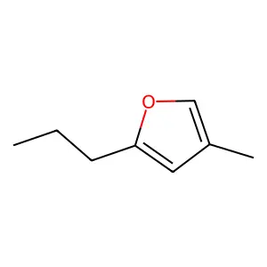 Furan, 4-methyl-2-propyl- structure