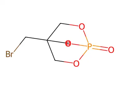 2,6,7-Trioxa-1-phosphabicyclo(2.2.2)octane, 4-(bromomethyl)-, 1-oxide structure
