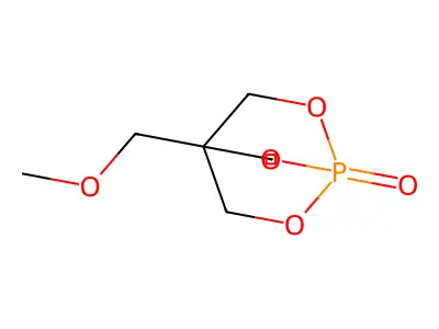 2,6,7-Trioxa-1-phosphabicyclo(2.2.2)octane, 4-(methoxymethyl)-, 1-oxide structure