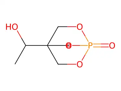 2,6,7-Trioxa-1-phosphabicyclo(2.2.2)octane-4-methanol, alpha-methyl-, 1-oxide structure