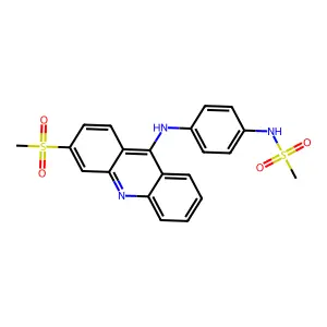 Methanesulfonanilide, 4'-(3-methylsulfonyl-9-acridinylamino)- structure