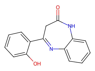 1,3-Dihydro-4-(2-hydroxyphenyl)-2H-1,5-benzodiazepin-2-one structure