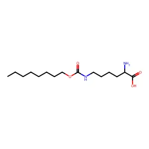 2-Amino-6-(octoxycarbonylamino)hexanoic acid structure