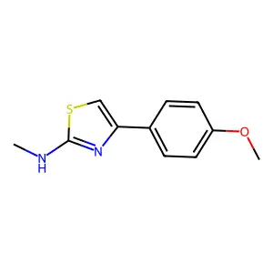 4-(4-methoxyphenyl)-N-methylthiazol-2-amine structure