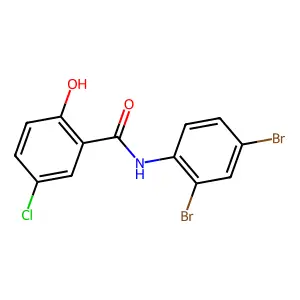 5-chloro-N-(2,4-dibromophenyl)-2-hydroxybenzamide structure