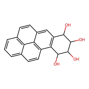 Benzo(a)pyrene-7,8,9,10-tetrol, 7,8,9,10-tetrahydro-, (7R,8S,9R,10S)-rel- structure