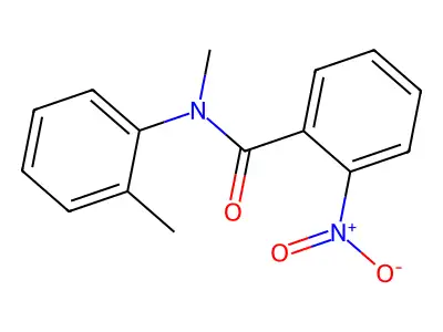 Benzamide, N-methyl-N-(2-methylphenyl)-2-nitro- structure