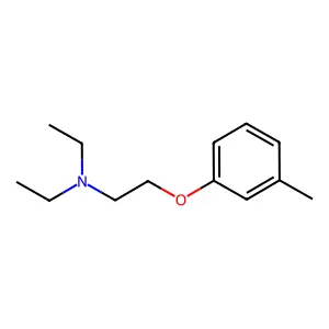 Ethanamine, N,N-diethyl-2-(3-methylphenoxy)- structure