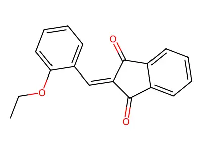 2-[(2-Ethoxyphenyl)methylidene]indene-1,3-dione structure