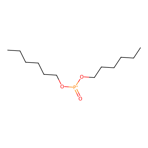 Dihexoxy(oxo)phosphanium structure