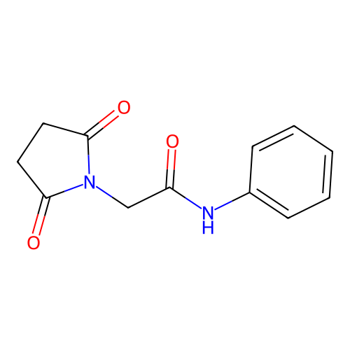 2-(2,5-dioxopyrrolidin-1-yl)-N-phenylacetamide structure