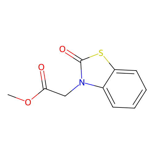 (2-氧代苯并噻唑-3-基)乙酸甲酯 structure