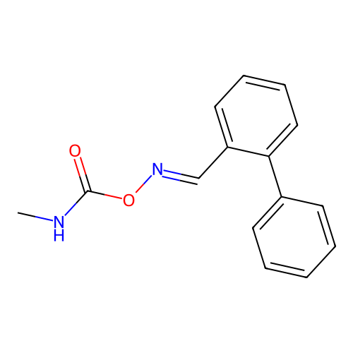 [(E)-(2-phenylphenyl)methylideneamino] N-methylcarbamate structure