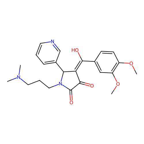 4-(3,4-dimethoxybenzoyl)-1-(3-(dimethylamino)propyl)-3-hydroxy-5-(pyridin-3-yl)-1H-pyrrol-2(5H)-one structure