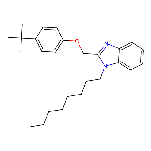 1-(Tert-butyl)-4-[(1-octylbenzimidazol-2-yl)methoxy]benzene structure