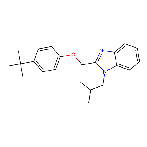 2-[(4-tert-butylphenoxy)methyl]-1-(2-methylpropyl)-1H-benzimidazole structure