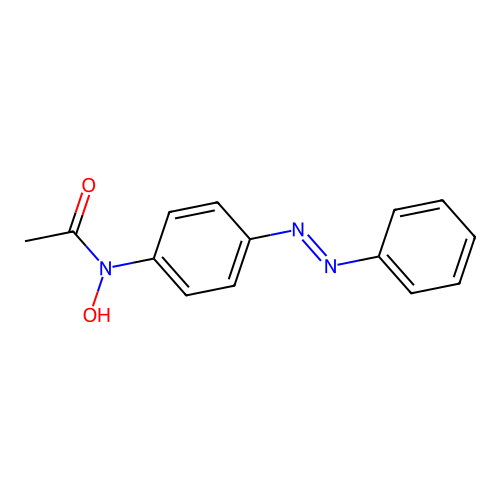 N-(p-(phenylazo)phenyl)acetohydroxamic acid structure