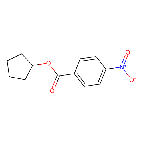 Cyclopentyl 4-nitrobenzoate structure