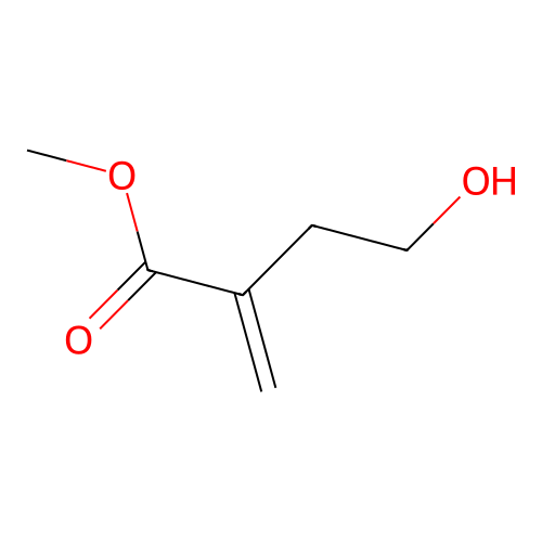 Butanoic acid, 4-hydroxy-2-methylene-, methyl ester structure