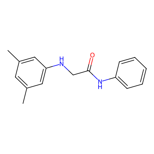 Acetamide, 2-[(3,5-dimethylphenyl)amino]-N-phenyl- structure