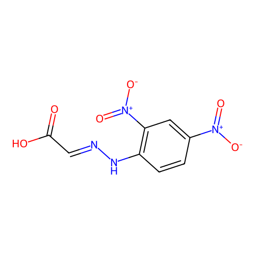 2-(2,4-Dinitrophenyl) hydrazonoacetate structure