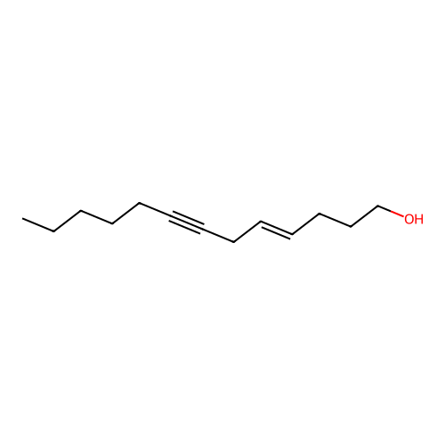 4-Tridecen-7-yn-1-ol, (4E)- structure