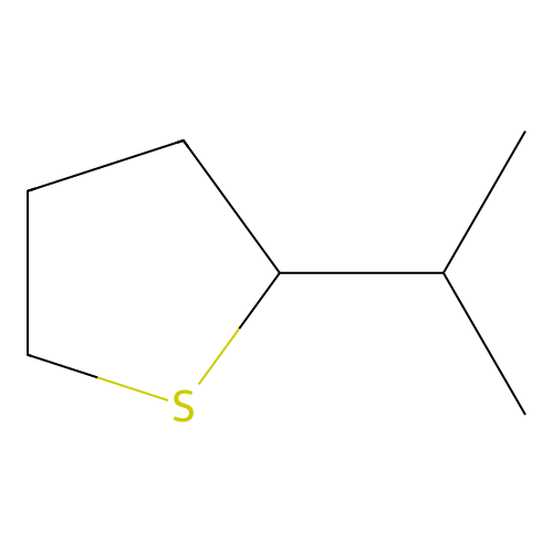 2-Isopropyl-thiacyclopentane structure