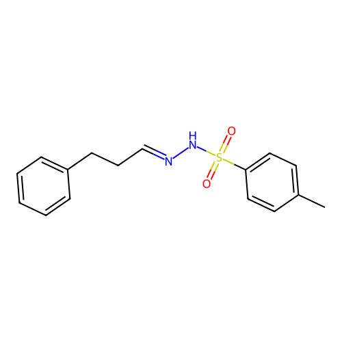 4-Methyl-N'-(3-phenylpropylidene)benzenesulfonohydrazide structure