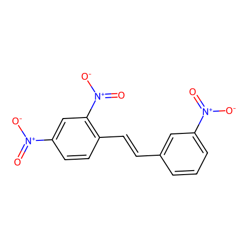 2,4-Dinitro-1-[2-(3-nitrophenyl)ethenyl]benzene structure
