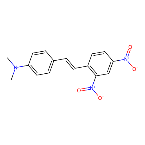 4-[2-(2,4-dinitrophenyl)ethenyl]-N,N-dimethylaniline structure