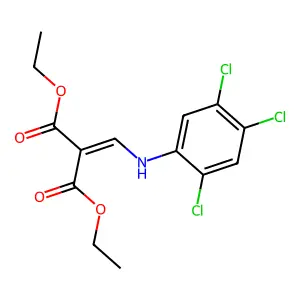 Diethyl 2-[(2,4,5-trichloroanilino)methylidene]propanedioate structure