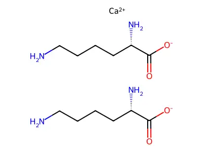 Lysine, hydrochloride (1:2) structure