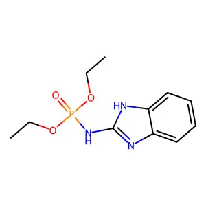 Diethyl N-1H-benzimidazol-2-ylphosphoramidate structure