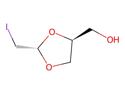 Dioxolane-4-methanol, 2-(iodomethyl)-, (E)- structure
