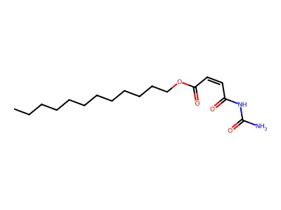 Dodecyl 4-(carbamoylamino)-4-oxobut-2-enoate structure