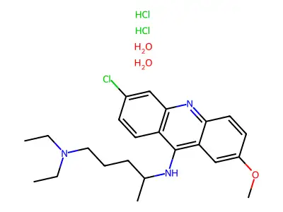 Quinacrine hydrochloride structure