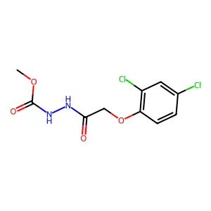 Methyl 2-[(2,4-dichlorophenoxy)acetyl]hydrazinecarboxylate structure