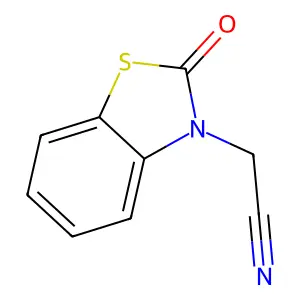 2-氧代-3(2H)-苯并噻唑乙腈 structure