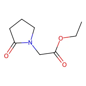 Ethyl 2-oxopyrrolidine-1-acetate structure