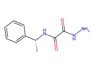 2-Oxo-2-((1-phenylethyl)amino)acetic acid hydrazide structure