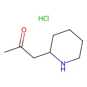 (R)-1-(2-Piperidyl)acetone hydrochloride structure