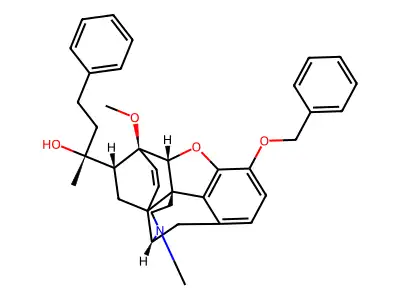 6,14-Ethenomorphinan-7-methanol, alpha,17-dimethyl-4,5-epoxy-6-methoxy-alpha-(2-phenylethyl)-3-(phenylmethoxy)-, (5-alpha,7-alpha(R))- structure