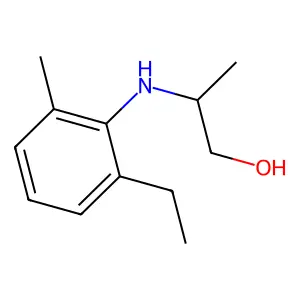 2-[(2-Ethyl-6-methylphenyl)amino]-1-propanol structure