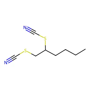 Hexane-1,2-diyl bis(thiocyanate) structure