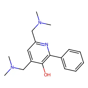 4,6-Bis((dimethylamino)methyl)-2-phenylpyridin-3-ol structure