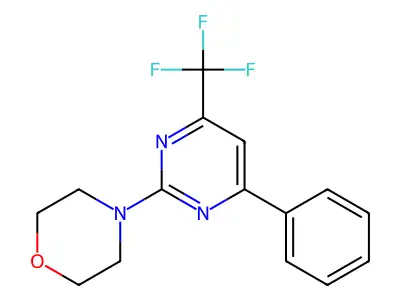4-(4-Phenyl-6-(trifluoromethyl)pyrimidin-2-yl)morpholine structure